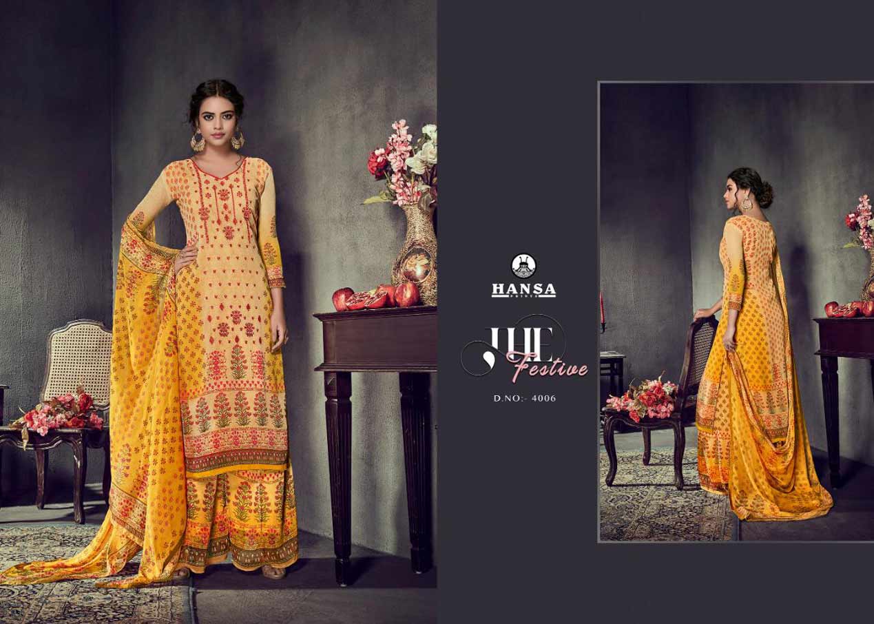 Husna Exclusive Vol-4 Hansa Print Georgette Salwar Kameez Husna Exclusive Vol-4 Hansa Print Georgette Salwar Kameez